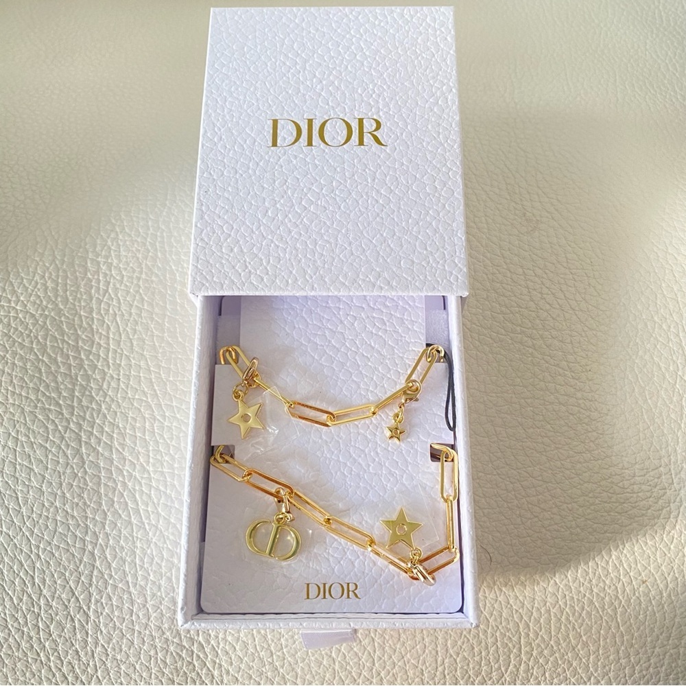 Dior CD and Star charm phone chain/ can be DIY necklace / bracelet